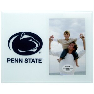 glass picture frame Penn State and Athletic Logo, 4x6 photo